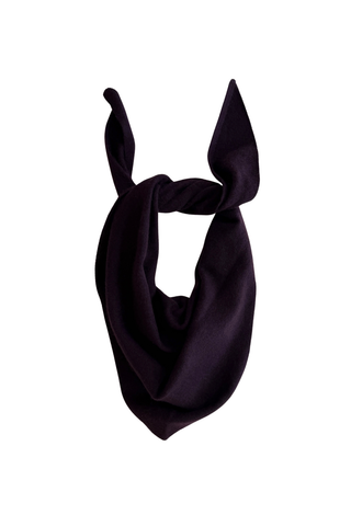 White & Warren Cashmere Neckerchief, Deep Plum