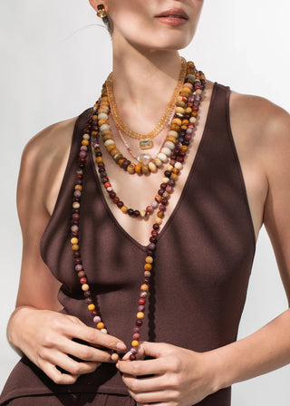 Jennifer Behr Savani Necklace, Jasper