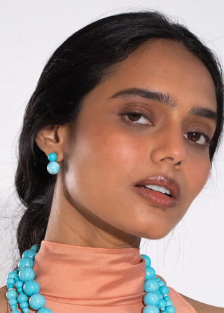 Jennifer Behr Cara Earrings, Turquoise