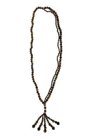 The Isla Tassel Necklace, Tigers Eye