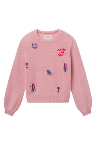 Trovata Ryann Sweater, Pink Ski Party