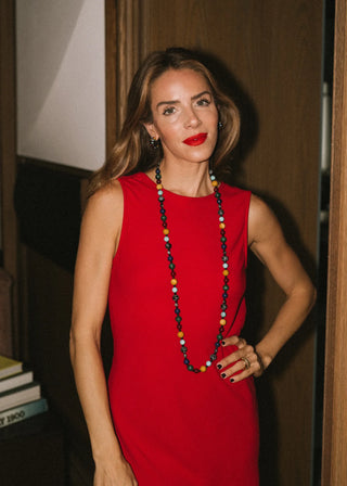 Jennifer Behr x Julia Berolzheimer Tatiana Necklace, Onyx Multi
