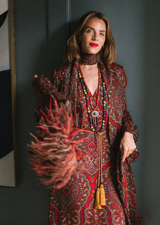 Jennifer Behr x Julia Berolzheimer Tatiana Necklace, Onyx Multi