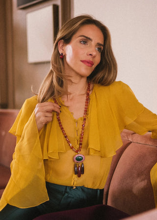 Jennifer Behr x Julia Berolzheimer Cay Earrings, Amethyst Multi