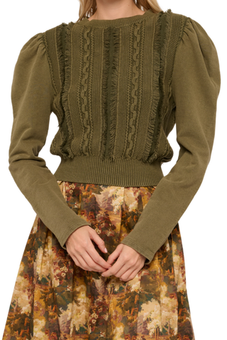 Love the Label Liv Knit Pullover, Ivy Green