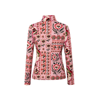 Carolina K Viento Turtleneck, Antique Floral Blush