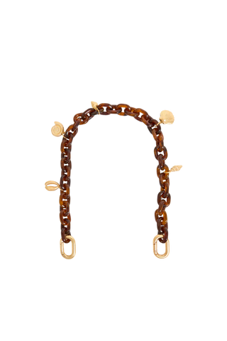 Clare V. Shortie Strap Resin w/ Sea Charms, Tortoise