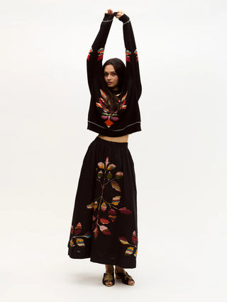 Carolina K Larissa Skirt, Black