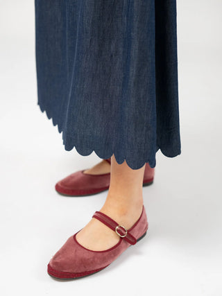 Beau & Ro Markey Skirt, Indigo Blue