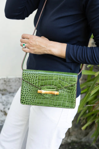 Pamela Munson The Jackie Crossbody Clutch, Moss