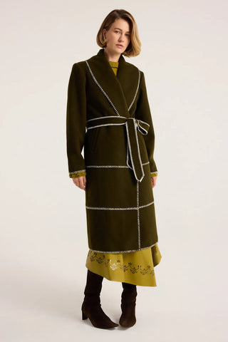 Marie Oliver Chloe Coat, Juniper Green