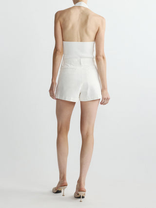 DL1961 Halter Top Instasculpt™ Rib, White