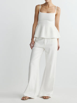 DL1961 Peplum Instasculpt™ Tank, White