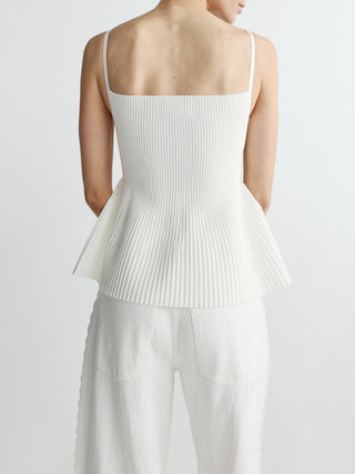 DL1961 Peplum Instasculpt™ Tank, White
