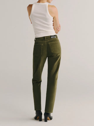 DL1961 Cate Slim Straight High Rise 30", Pine Corduroy