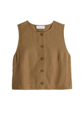 Apiece Apart Godet Tank, Tobacco