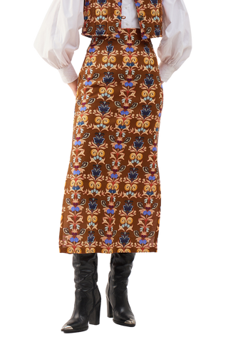 Beyond by Vera Aspen Skirt, Holly Walnut