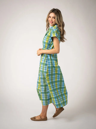 Beau & Ro Lisa Dress, Mystic Plaid
