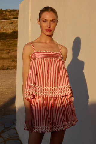 Oliphant Sadie Top, Sconset Red