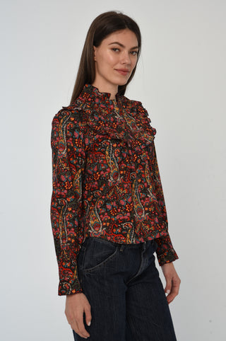 Love the Label Faylinn Top, Harlequin Print
