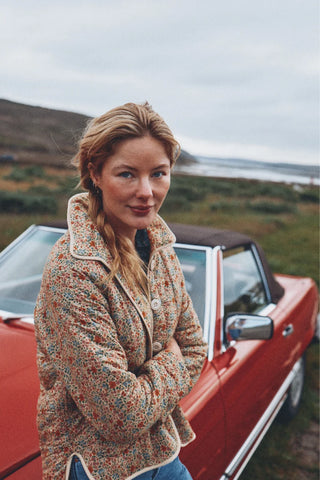 Trovata Ginny Quilted Jacket, Gardenette Voile