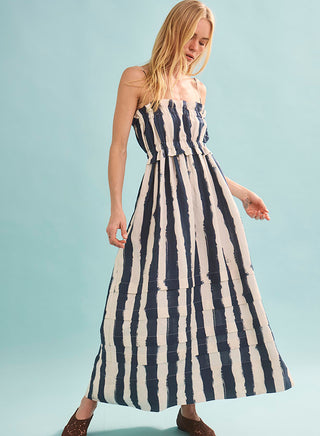Hunter Bell Larkin Dress, Lighthouse Stripe Navy
