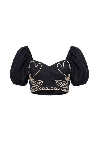 Cleobella Anca Top, Black