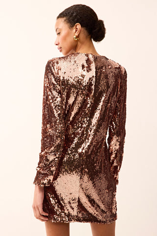 Marie Oliver Scarlett Dress, Rose Gold