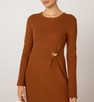 Cleobella Hjarta Midi Dress, Clay