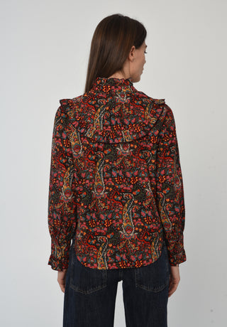 Love the Label Faylinn Top, Harlequin Print