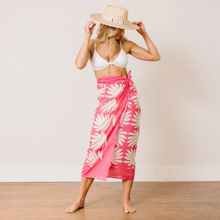 Sunshine Tienda Sarong, Pink Lemonade Tile