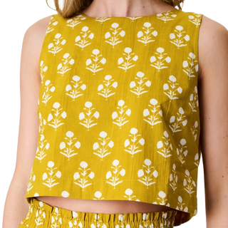 Marea Josie Tank, Chartreuse Daffodil