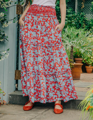 Love the Label Raquel Skirt, Paola Floral Print