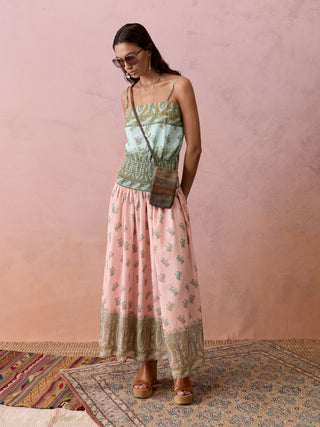 BOTEH Lucent Drop Waist Maxi, Pastel Patchwork