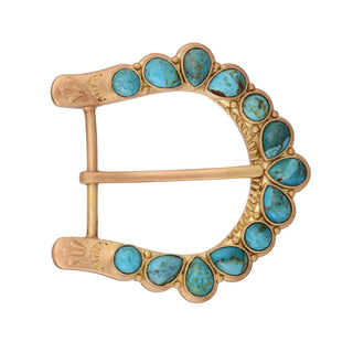 TS Christina Greene On the Ranch Turquoise Belt Buckle