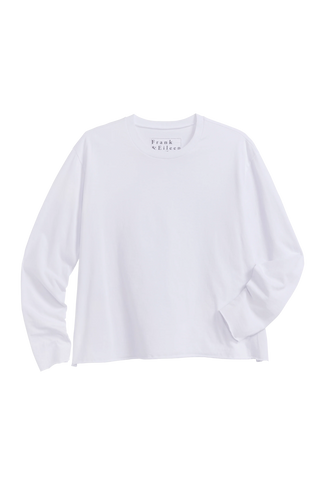 Frank & Eileen Quinn Long Sleeve Crewneck Tee, Vintage White