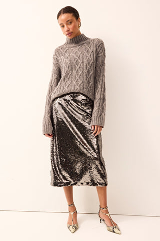 Marie Oliver Wray Skirt, Platinum