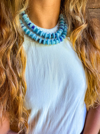Twine & Twig Slim Choker Necklace, Cloud