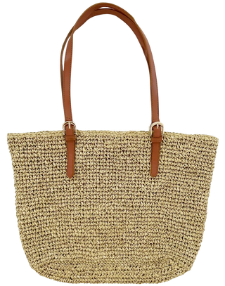 The Cambria Raffia Tote
