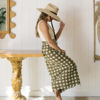 Sunshine Tienda Tie Sarong, Painted Gingham