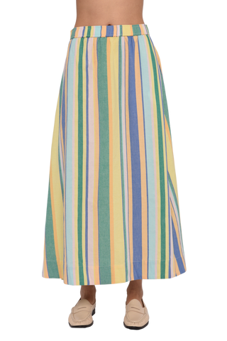 Love the Label Porto Maxi Skirt, Bianca Yarn Dye Stripe