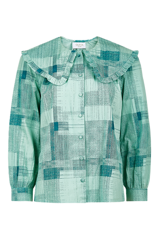 Olivia by Livro Liz Shirt, Blue Print