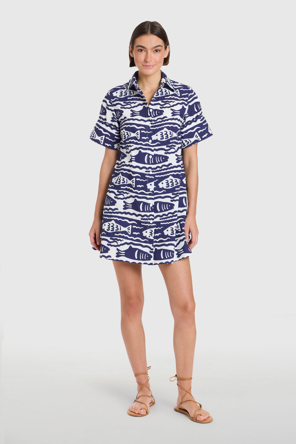 fish dress Livro Dock Dress, Fish Print XS