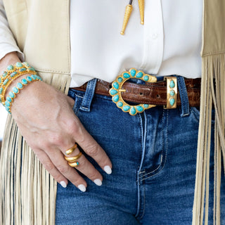 TS Christina Greene On the Ranch Turquoise Belt Buckle