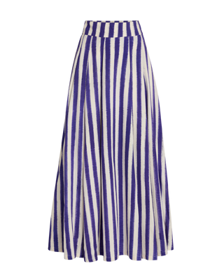 Emporio Sirenuse Flaminia Ikat Stripes, Cobalt