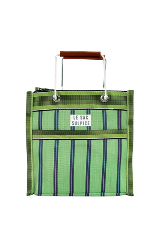 Le Sac Sulpice Palma Mini Metal Handle Tote, Verdue