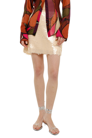 Cala De La Cruz Eve Skirt, Perla