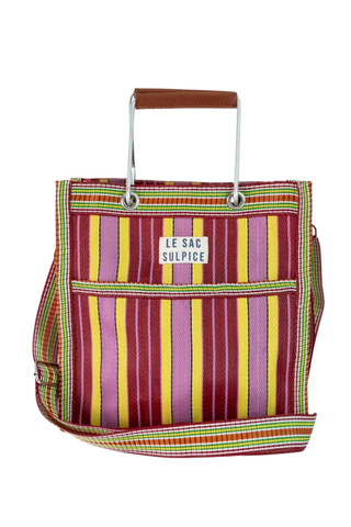 Le Sac Sulpice Palma Mini Metal Handle Tote, Sangria