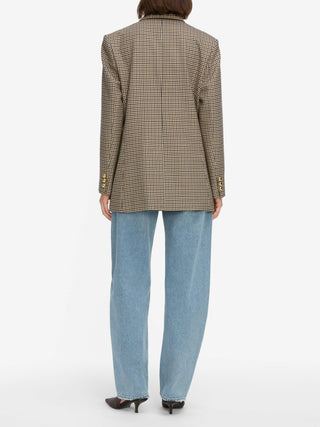 Frame The Houndstooth Blazer, Navy Multi