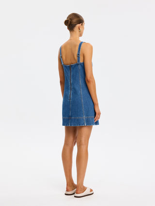 Kivari Oriana Denim Mini, Indigo